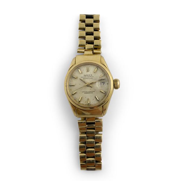 Rolex Oyster Perpetual Date Lady in oro giallo 18kt.