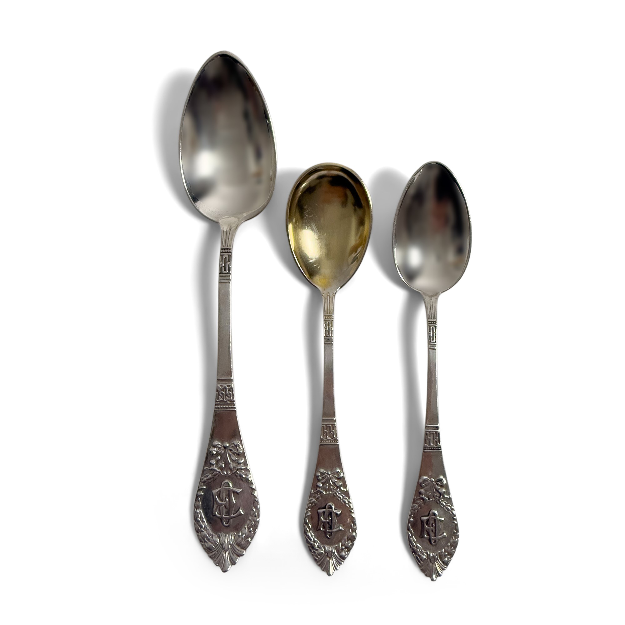 Importante ed elegante servizio di posate in argento, Germania, inizi del XX secolo