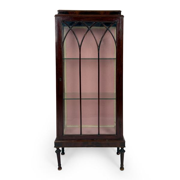 Piccola vetrina impiallacciata in mogano, Inghilterra
