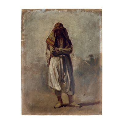 Pittore della fine del XIX secolo, Arabo a braccia conserte