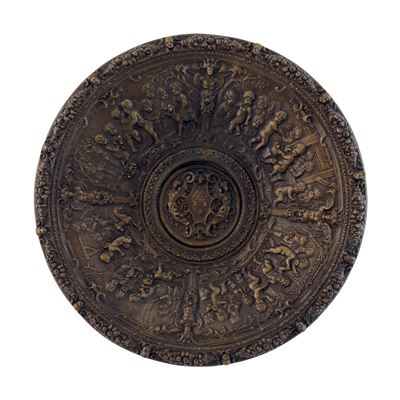 Piatto Ornamentale da Muro in Bronzo