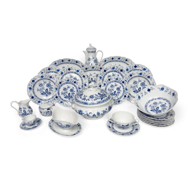 Servizio da tavola in porcellana bianca e blu, Form Marienbad Ingres Weiss