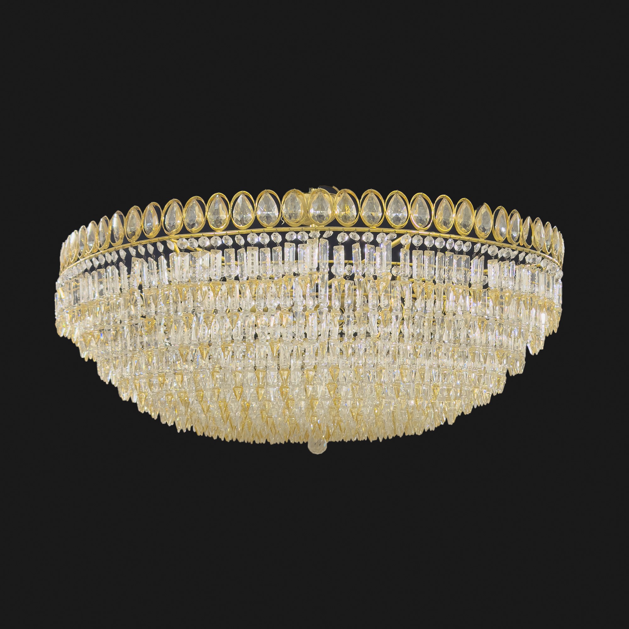 Coppia di lampadari di forma circolare, Murano
