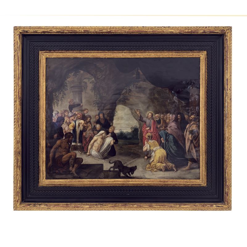 Pittore fiammingo del XVII secolo, Resurrezione di Lazzaro