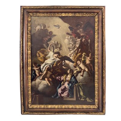 Francesco De Mura (attr.), Annunciazione, olio su tela