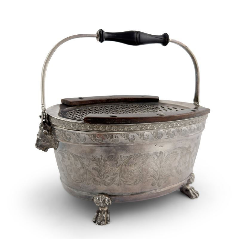 Scaldino in argento, Roma, Angelo Giannotti (1824-1865)