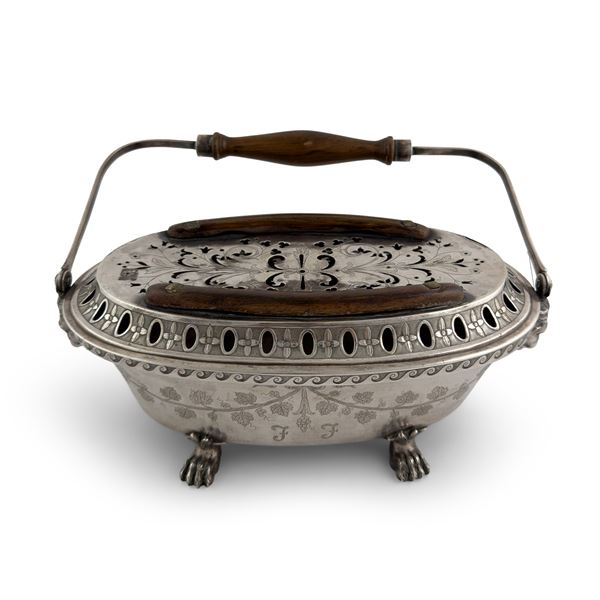 Scaldino in argento, Roma, Antonio De'Caporali (1783-1823)