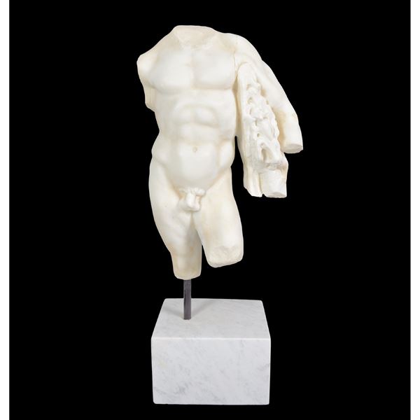 Torso di Ercole con pelle di leone, marmo statuario