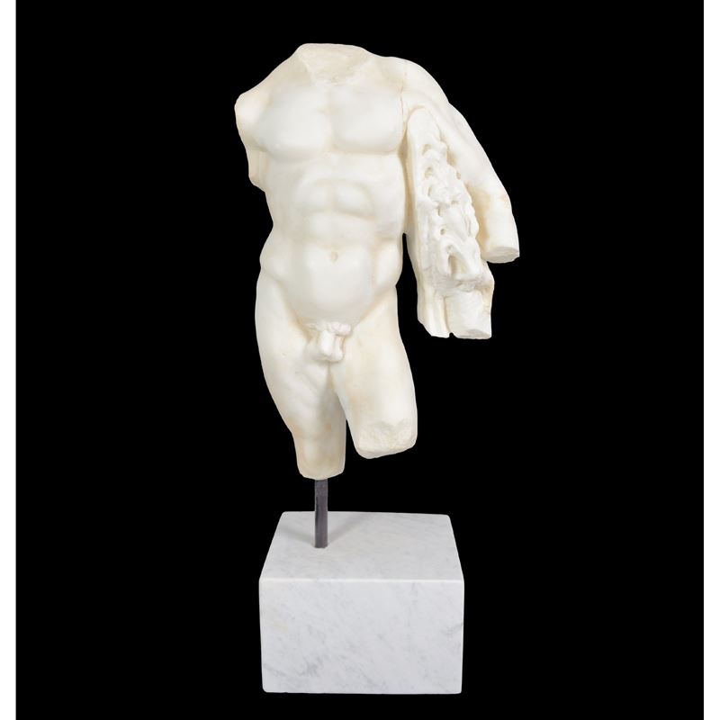 Torso di Ercole con pelle di leone, marmo statuario