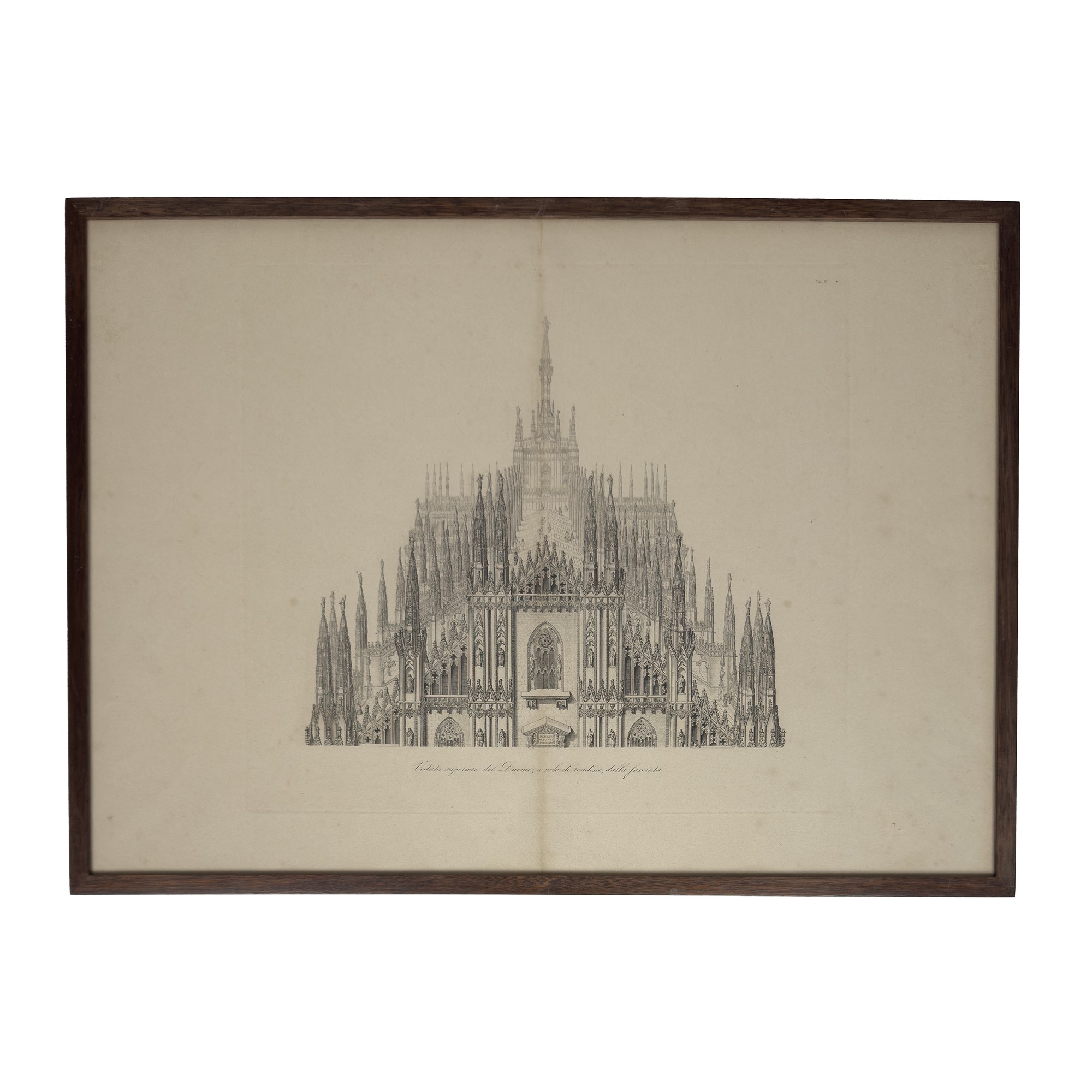 Gruppo di diciotto incisioni sul Duomo di Milano