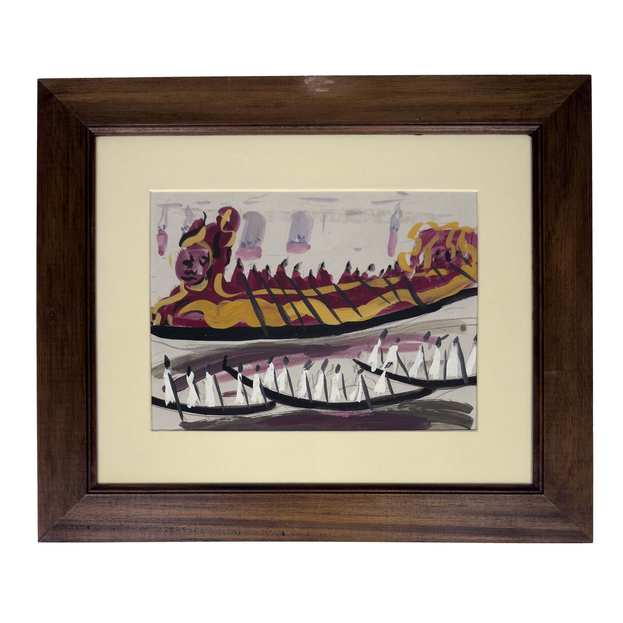 Scene di regate veneziane, nove acquarelli su carta