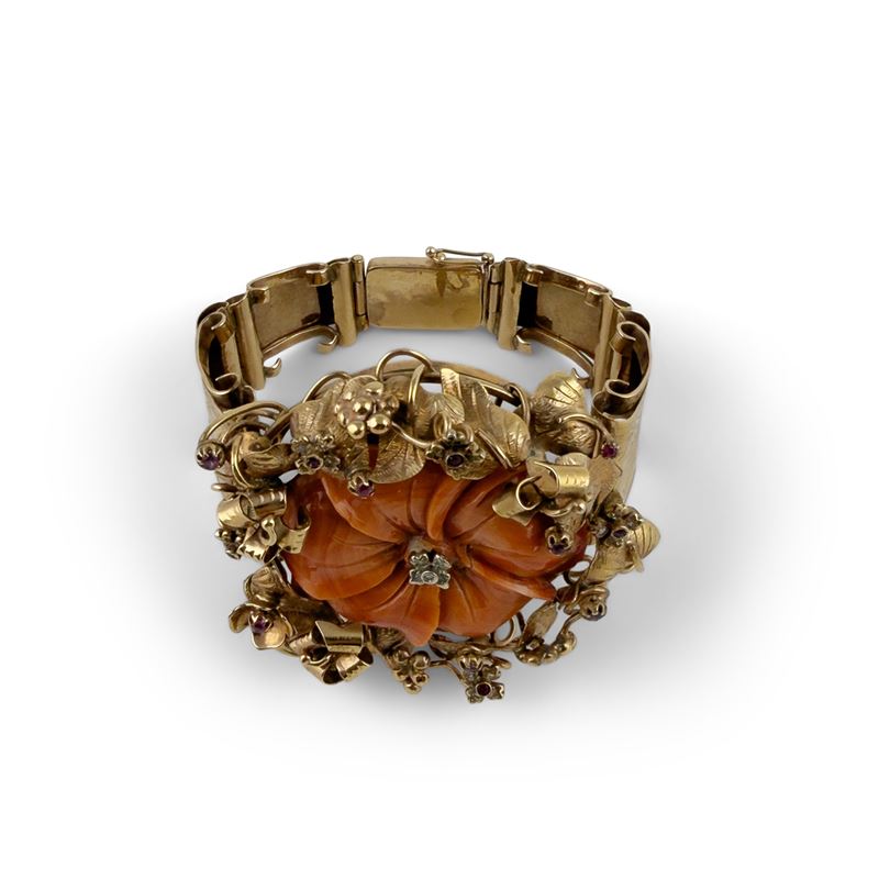 Bracciale in oro rosso 9 kt.