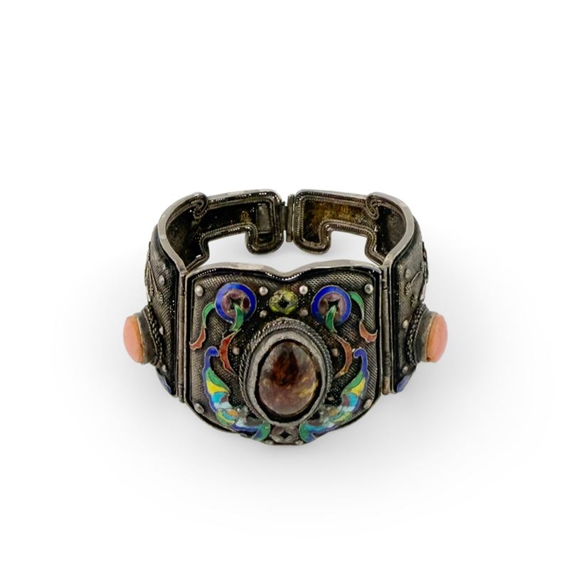 Bracciale in filigrana d'argento, Cina, XVIII secolo