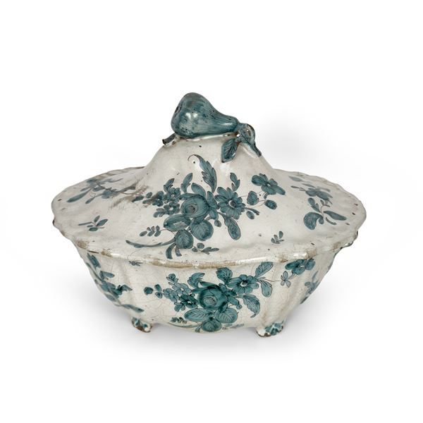 Zuppiera in maiolica, Cerreto, XVIII secolo