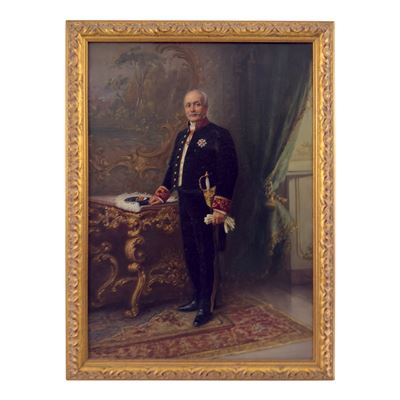 Carlo Ferranti, Ritratto di gentiluomo in uniforme, olio su tela