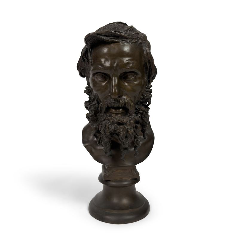 Vincenzo Gemito, Testa di filosofo in bronzo patinato