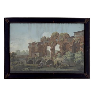 Salvatore Gentile, Acquedotto a Benevento, gouache, 1790 circa