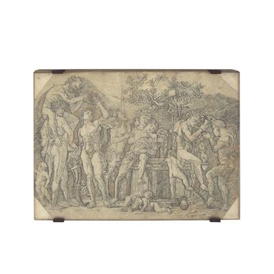 Mantegna, Baccanale con tino, xilografia, XVI secolo