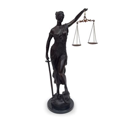 Scultore anonimo, La Giustizia, scultura in bronzo patinato