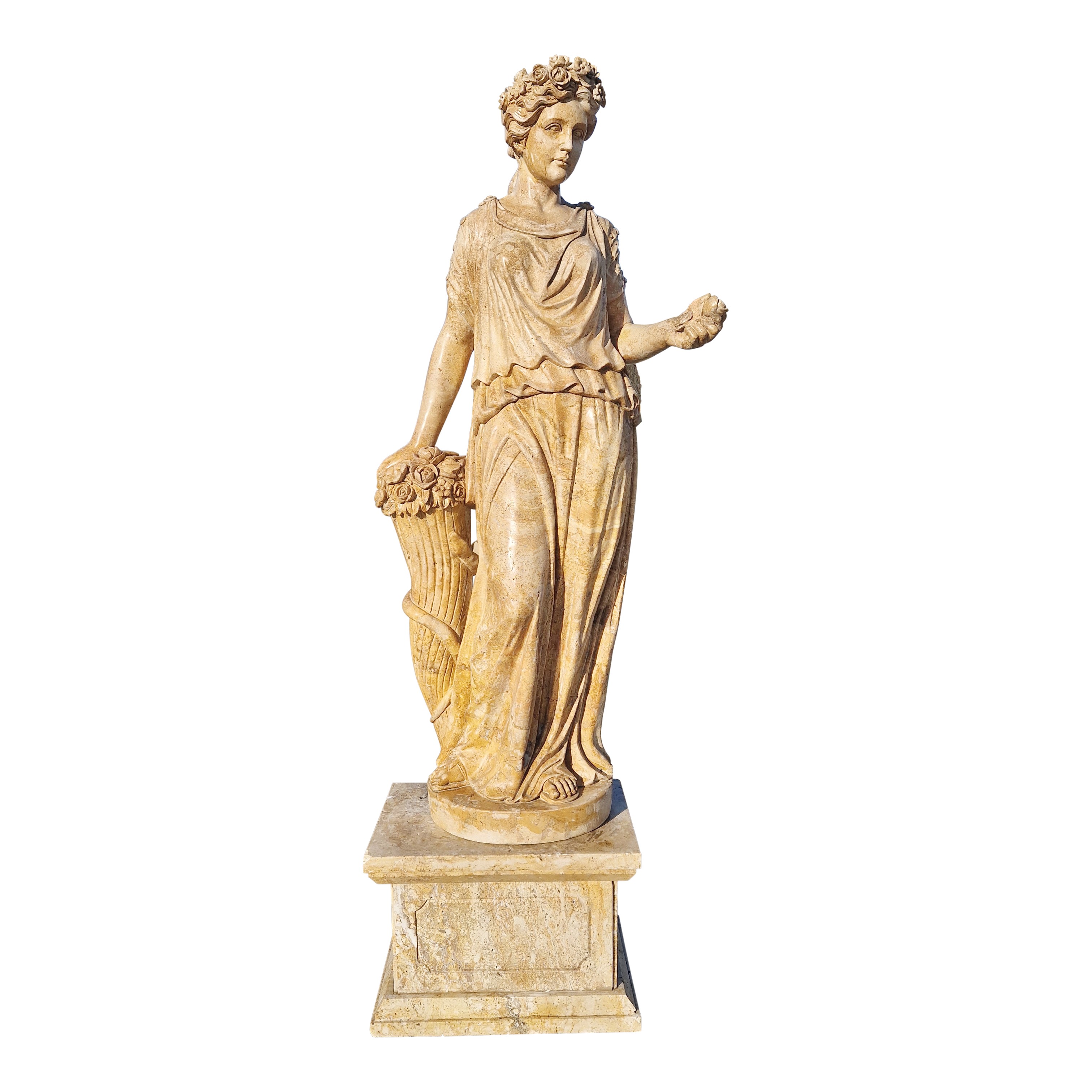 Le Quattro Stagioni, quattro grandi sculture in travertino