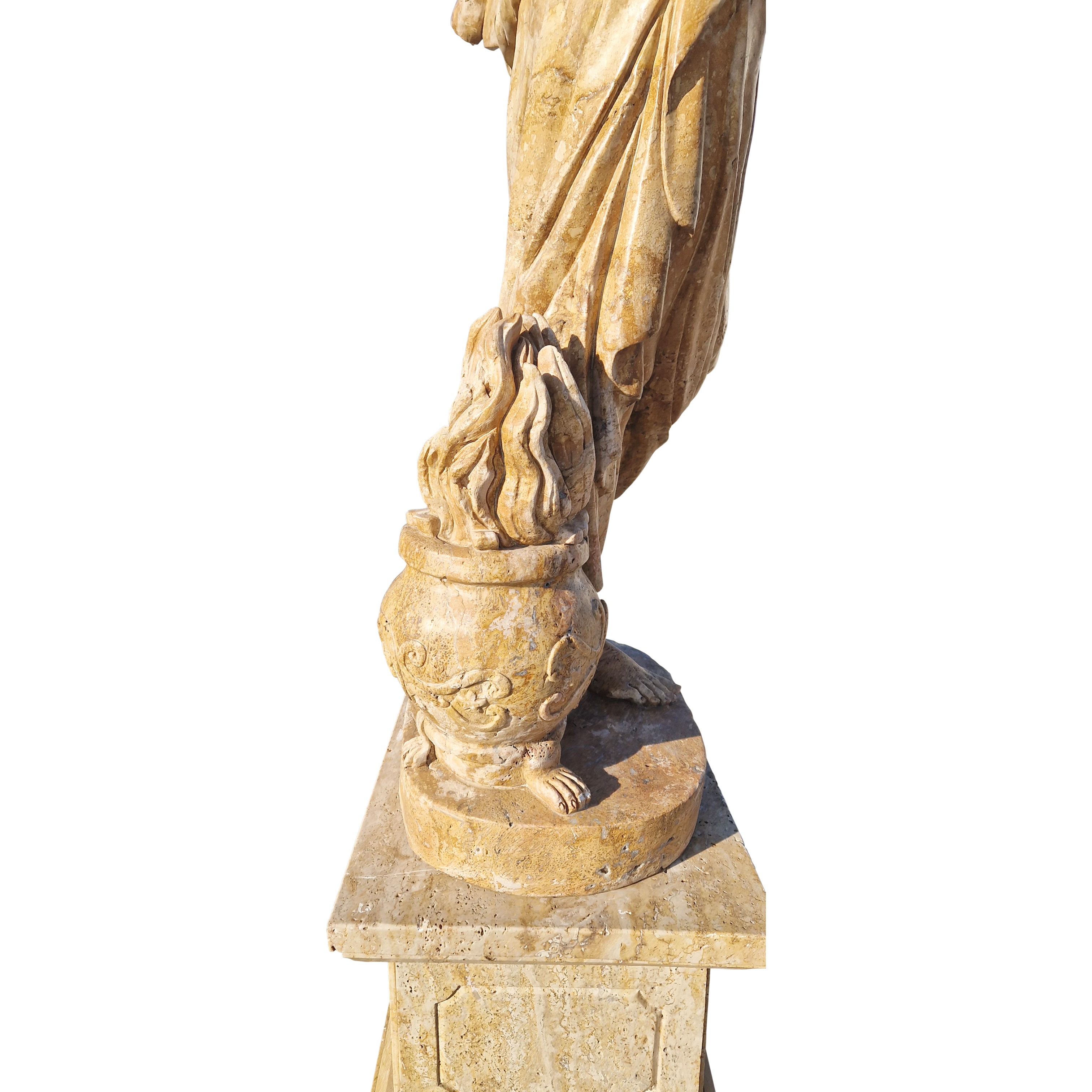 Le Quattro Stagioni, quattro grandi sculture in travertino