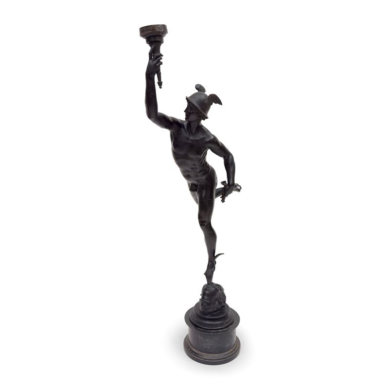 Giambologna, Mercurio volante in bronzo patinato