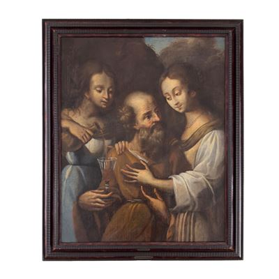Pittore romano del XVII secolo, Lot e le Figlie