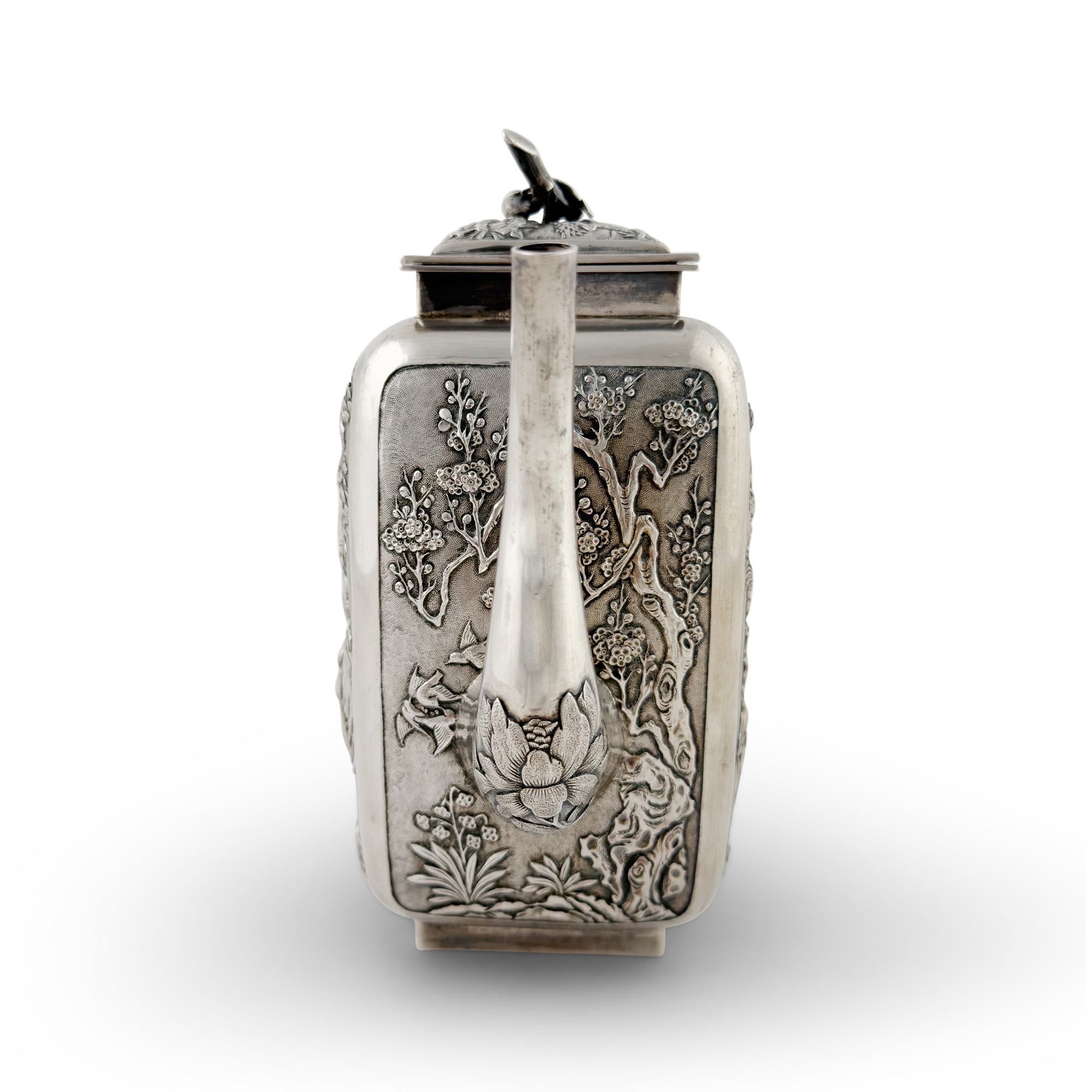 Caffettiera in argento, Cina