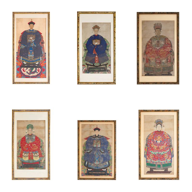 Dignitari orientali, Cina, XIX secolo