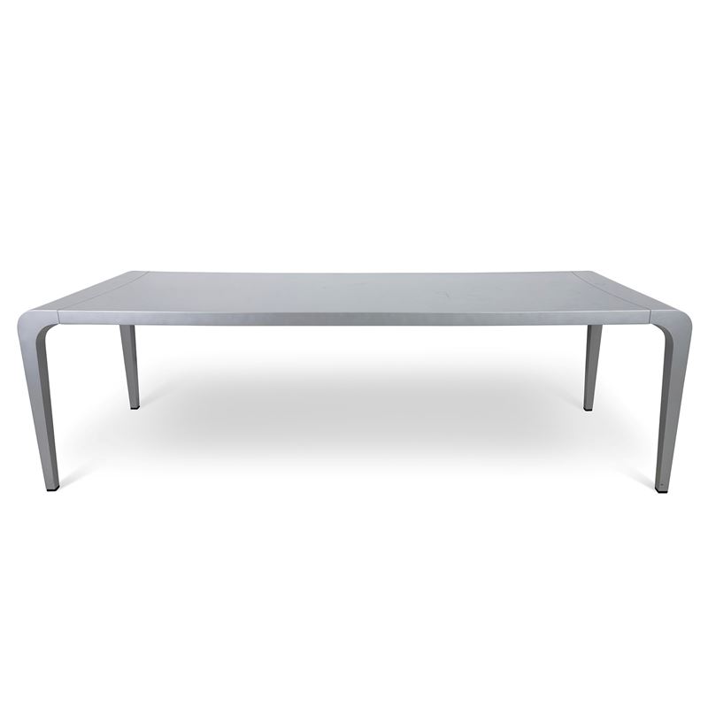 Tavolo in legno argentato