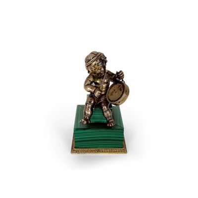 Puttino Musicante, Scultura in Argento