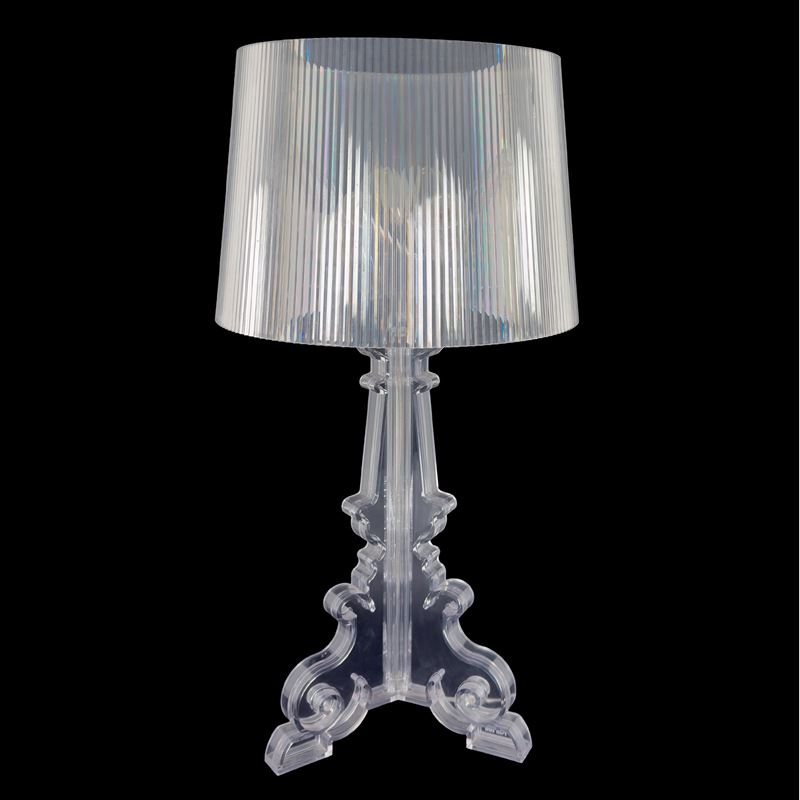 Ferruccio Laviani, Lampada da tavolo Bourgie in policarbonato color cristallo