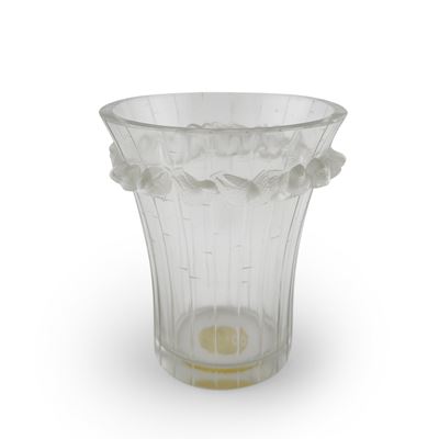 Lalique, Vaso in cristallo satinato Boulouris