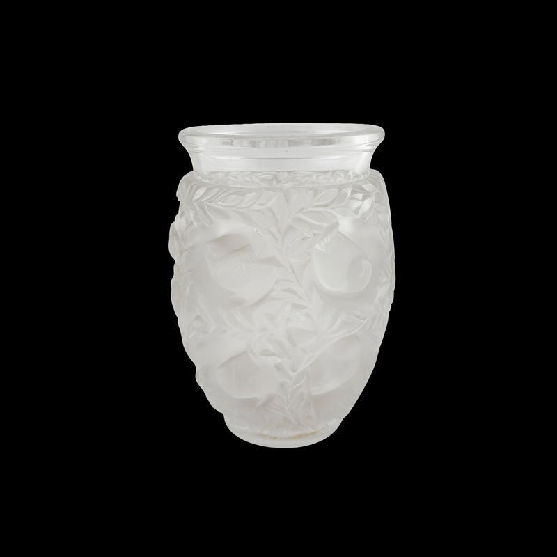 Lalique, Vaso 'Bagatelle' in cristallo satinato