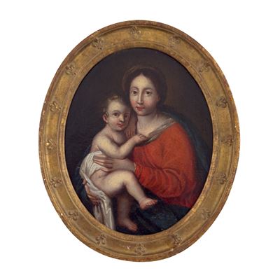 Pittore francese del XVIII secolo, Madonna col Bambino