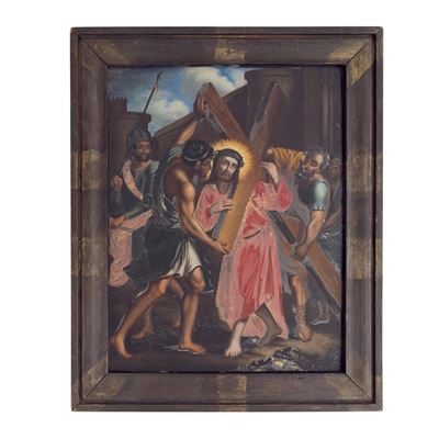 Pittore del XIX secolo, Gesù caricato della croce
