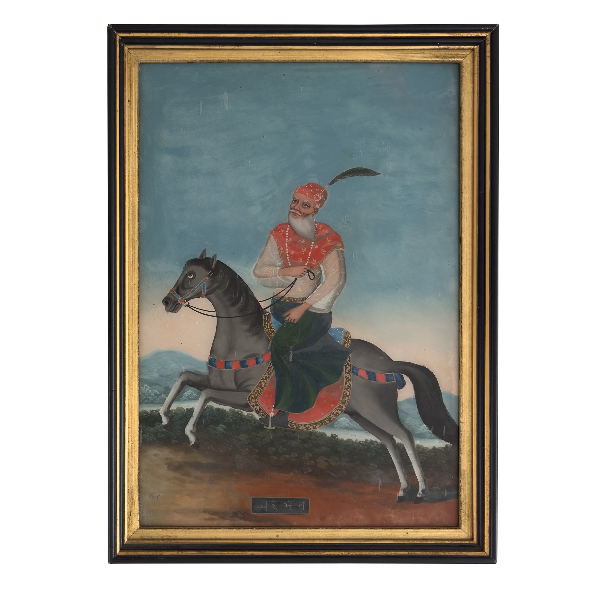 Dignitario a cavallo, Persia, XIX secolo