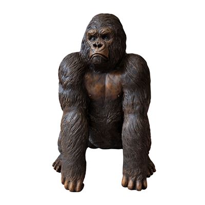 Scultore contemporaneo, Gorilla in bronzo patinato