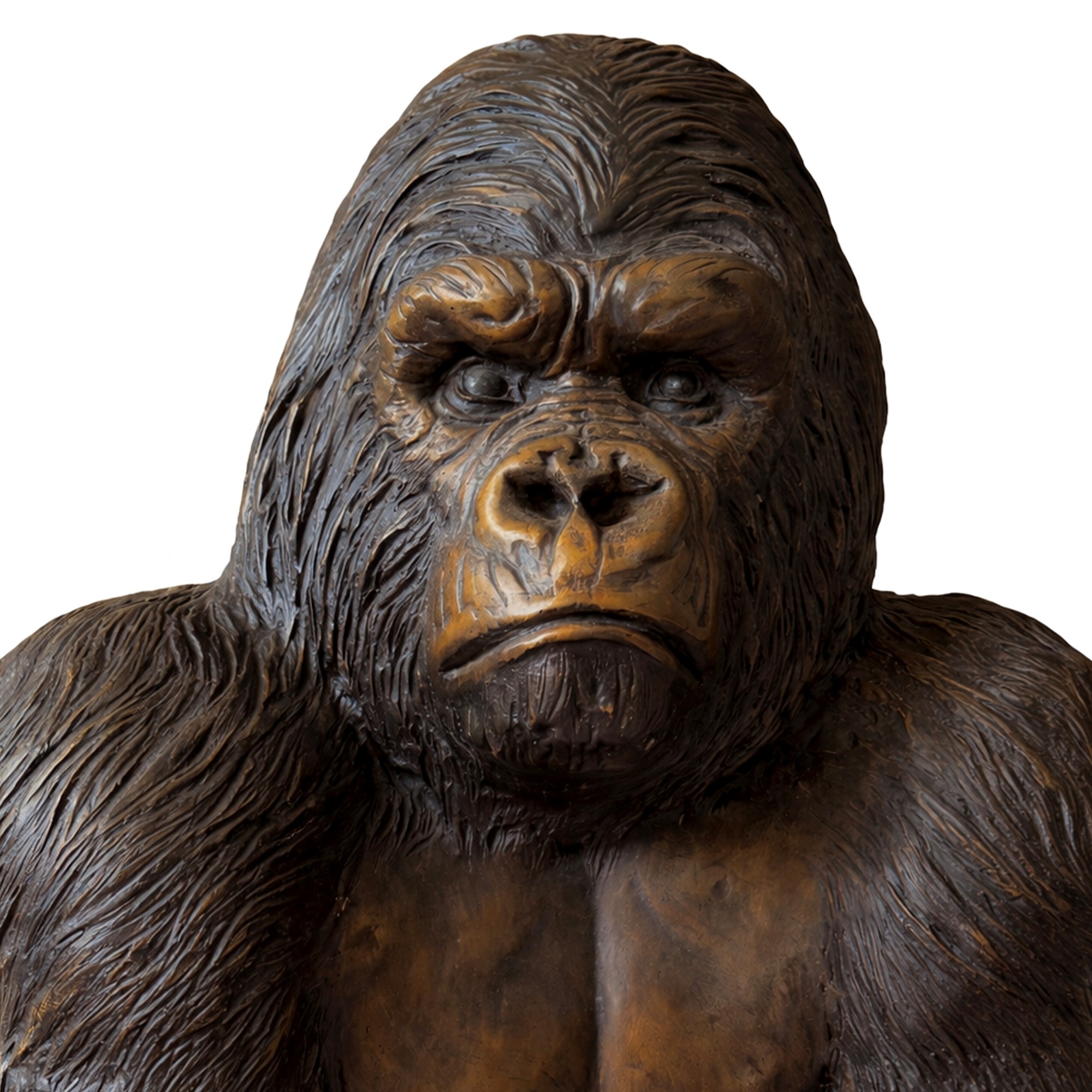 Scultore contemporaneo, Gorilla in bronzo patinato