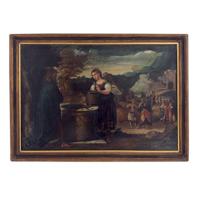 Andrea Schiavone, La Samaritana al pozzo