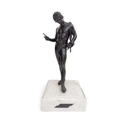 Scultore del XIX secolo, Narciso in bronzo patinato
