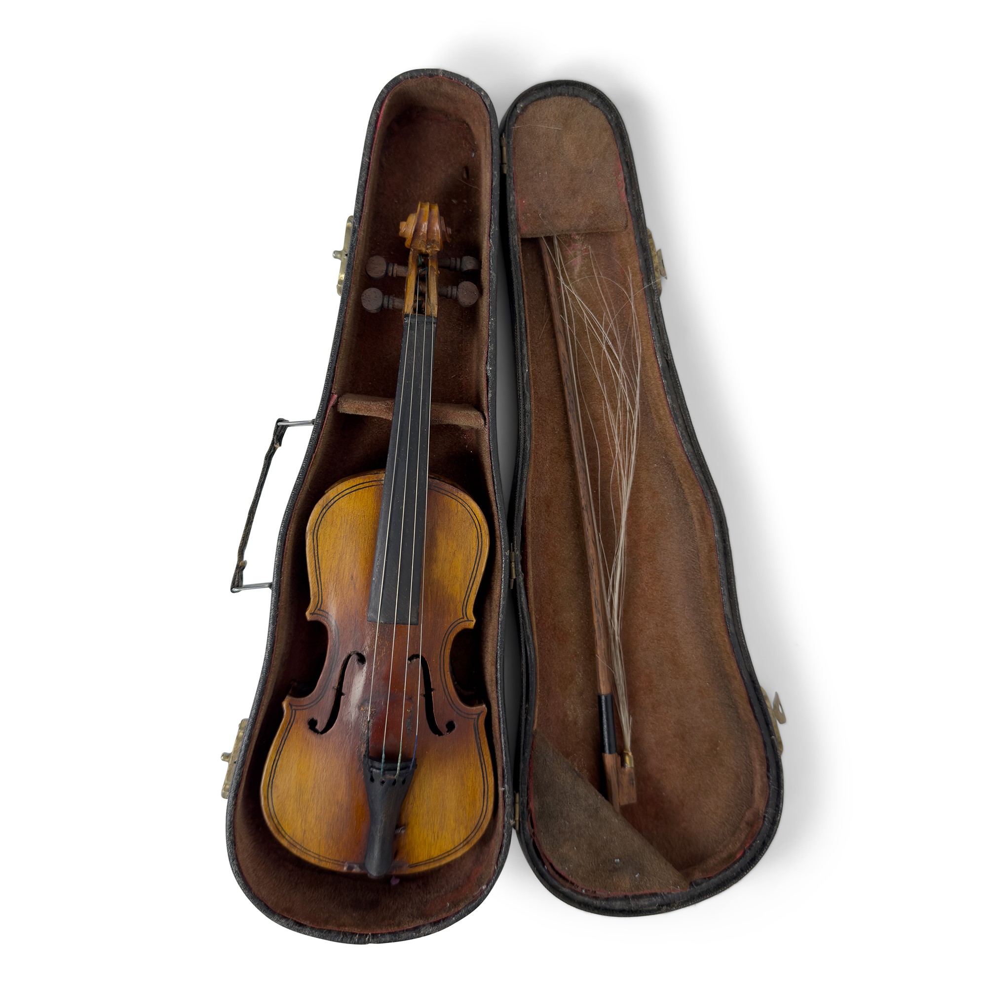 Antico modellino di violino in legno