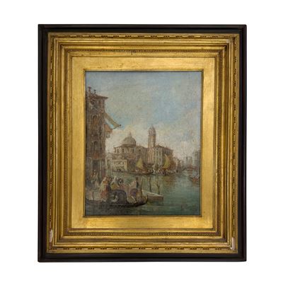 Lucia Ponga, Veduta del Canal Grande con la chiesa dei SS. Geremia e Lucia