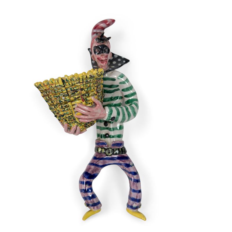 Applique in ceramica policroma, Murano, Guerrieri, anni '50