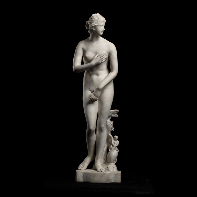 Scultore dell'Ottocento, Venus pudica in marmo statuario