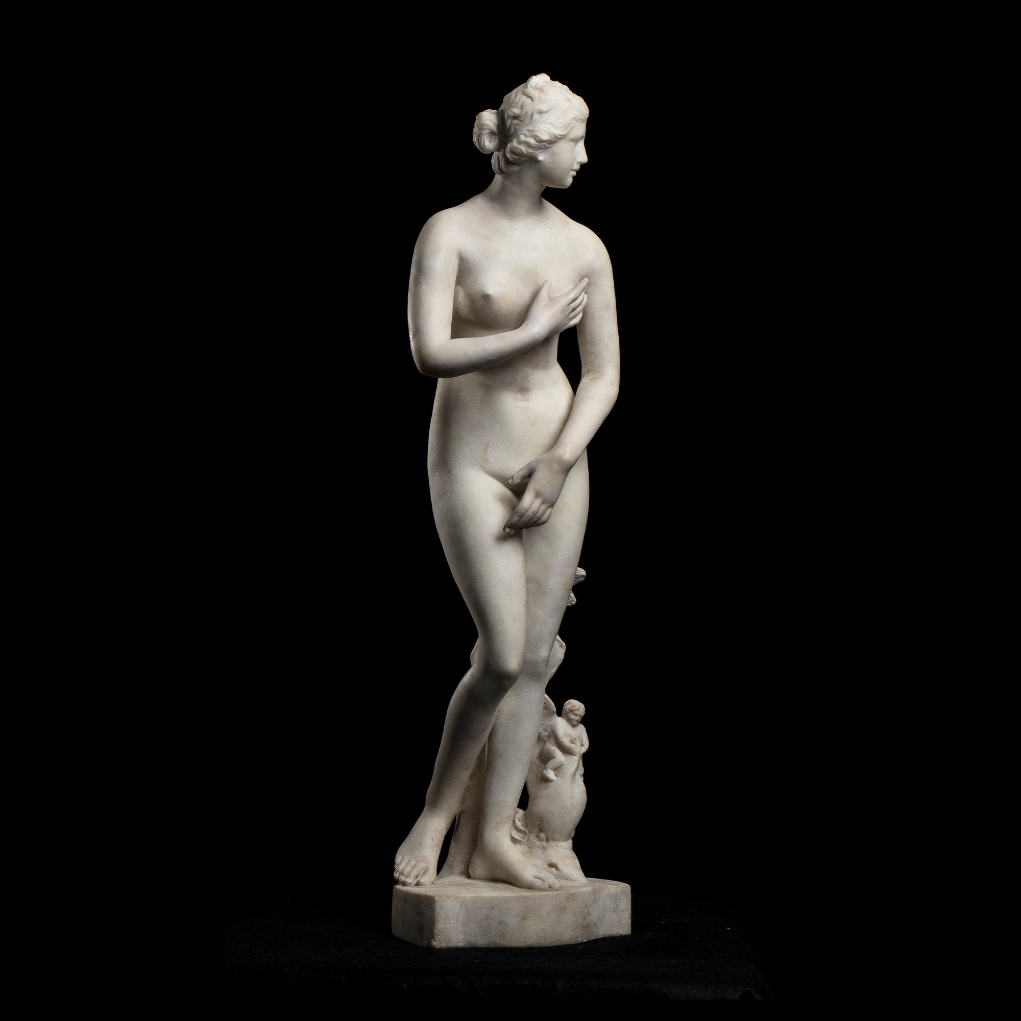 Scultore dell'Ottocento, Venus pudica in marmo statuario