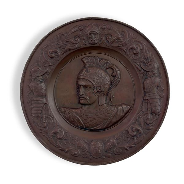 Grande piatto in rame