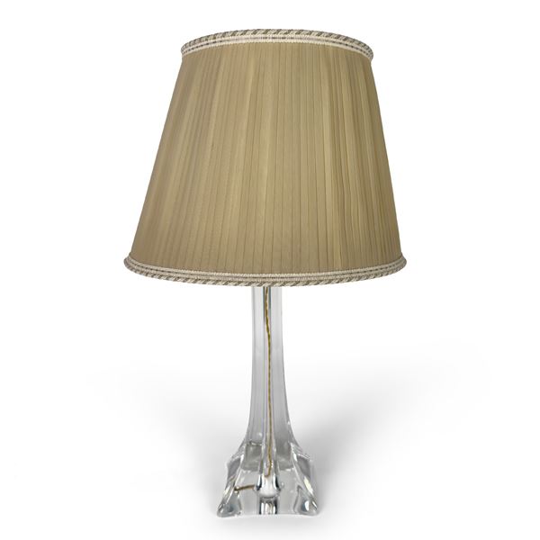 Lume da tavolo con stelo in cristallo Saint-Louis