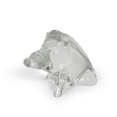 Baccarat, Cinghiale accosciato in cristallo