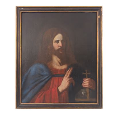 Pittore emiliano del XVII secolo, Salvator Mundi